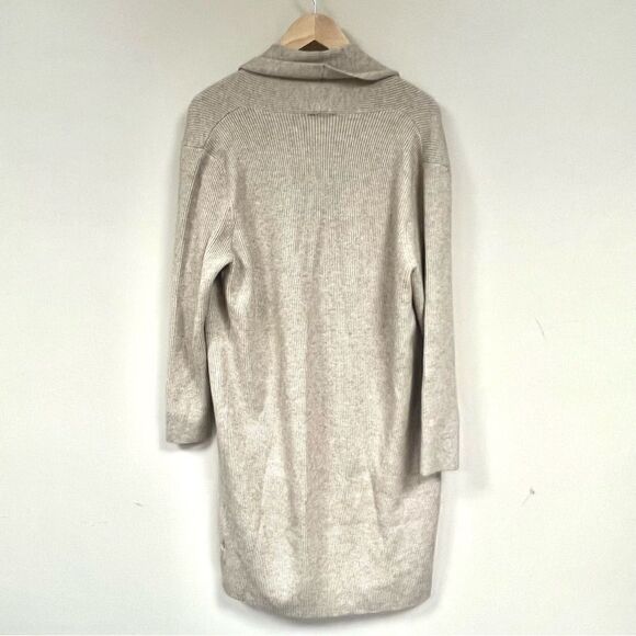 Kerisma longline cardigan light brown oatmeal Sz S/M - Picture 5 of 7